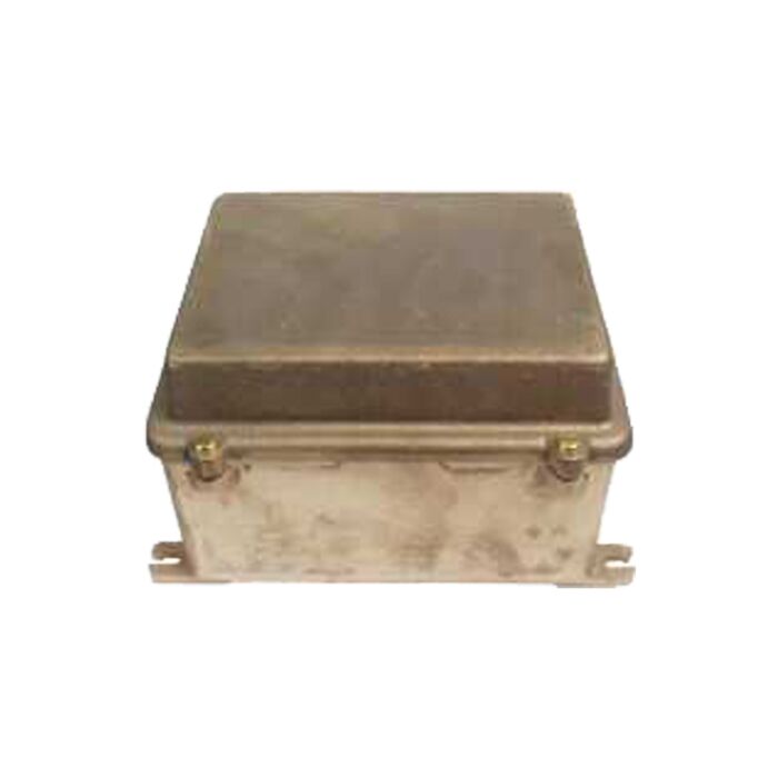 Brass junction box undrilled IP56, 208x160x126mm