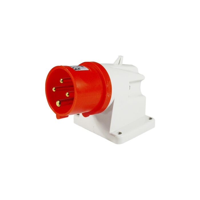 CEE Receptacle with Pins 380V 16A 4P+earth 6H, IP44