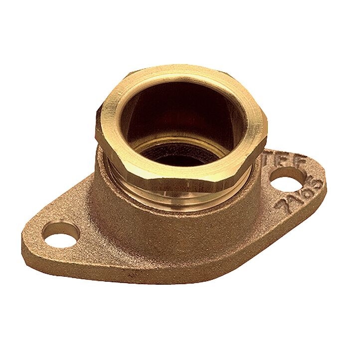 TEF 7166 Stuffing flange: 1 1/4", For Cable D19-29mm  Brass