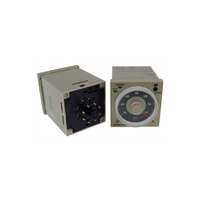 Omron Timer H3CR-A8, 100-125V DC/100-240V AC, 0.05 sec - 300 hrs