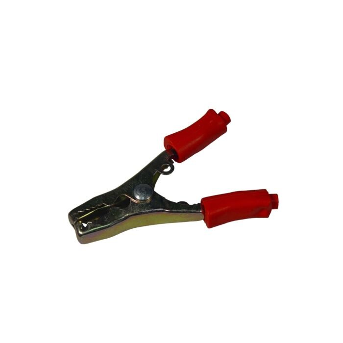 Insulated battery clip 40A 80mm red