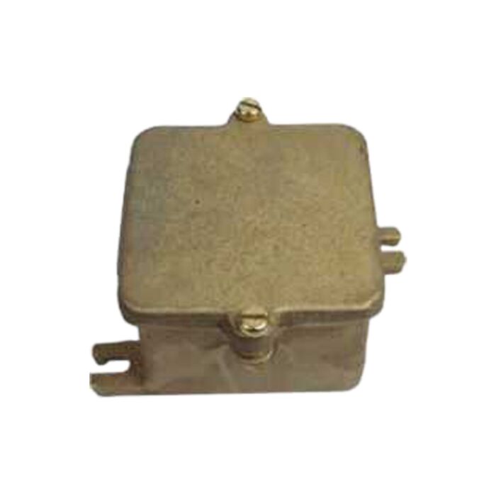 Brass junction box undrilled IP56, 85x85x59 mm