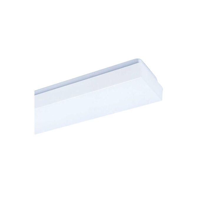 Fluo fixture 220-240V 50/60Hz 1x18W kitchen with shade opal