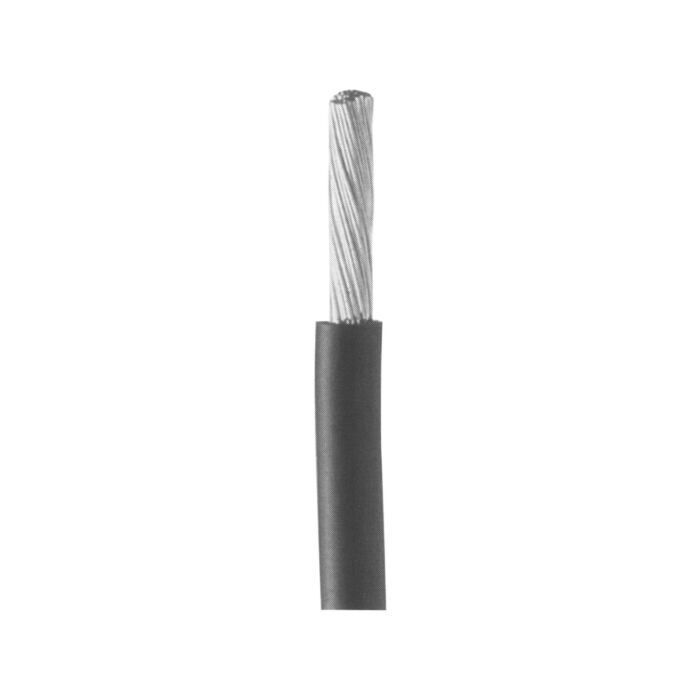 PVC insulated flexible cable 1x10,0 mm², Black
