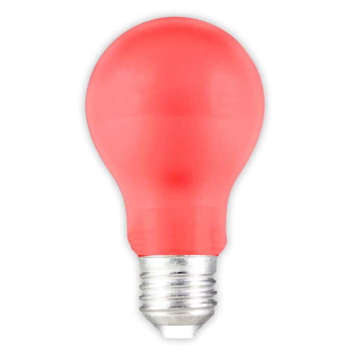 LED GLS-lamp A60 240V 1W 12lm E27 Red