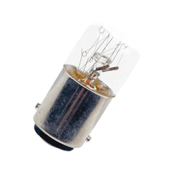 Indicator lamp 110V 6W Ba15d 16x35mm frosted