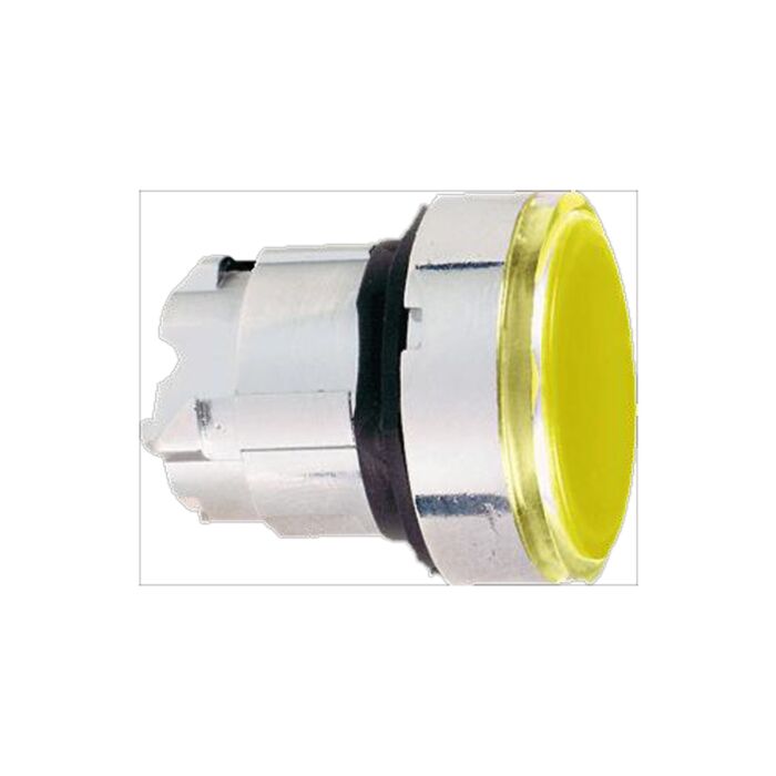Schneider Ø 22mm LED Illuminated pushbutton element Yellow, ZB4-BW353