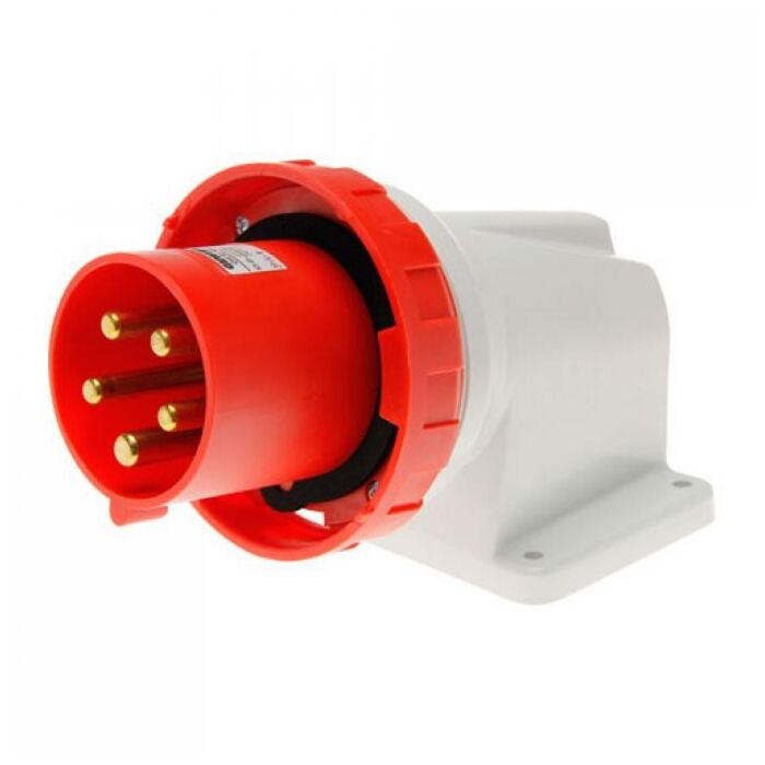 CEE Receptacle with Pins 380V 125A 4P+earth 6H, IP67