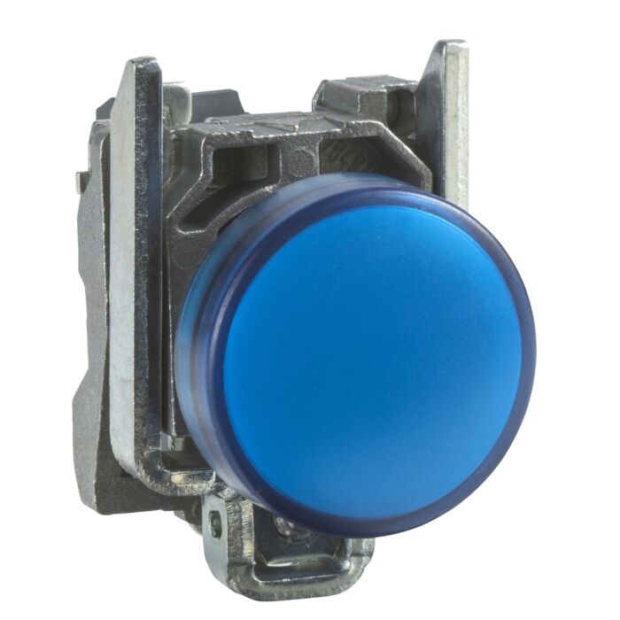 Schneider LED Lens/Lampholder/adaptor 24V AC/DC Blue, XB4-BVB6