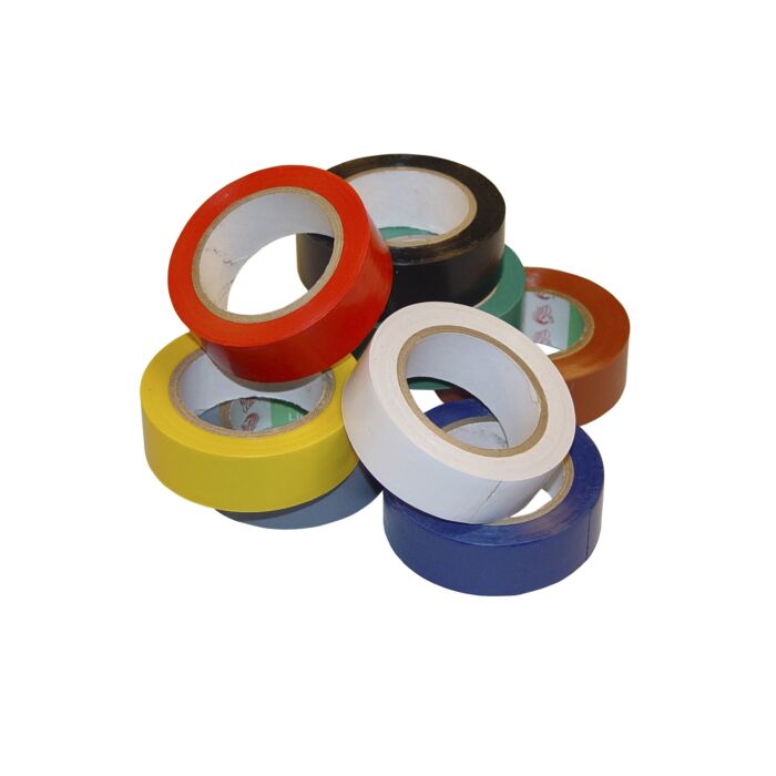 PVC tape 19mm, roll of 10mtr, white