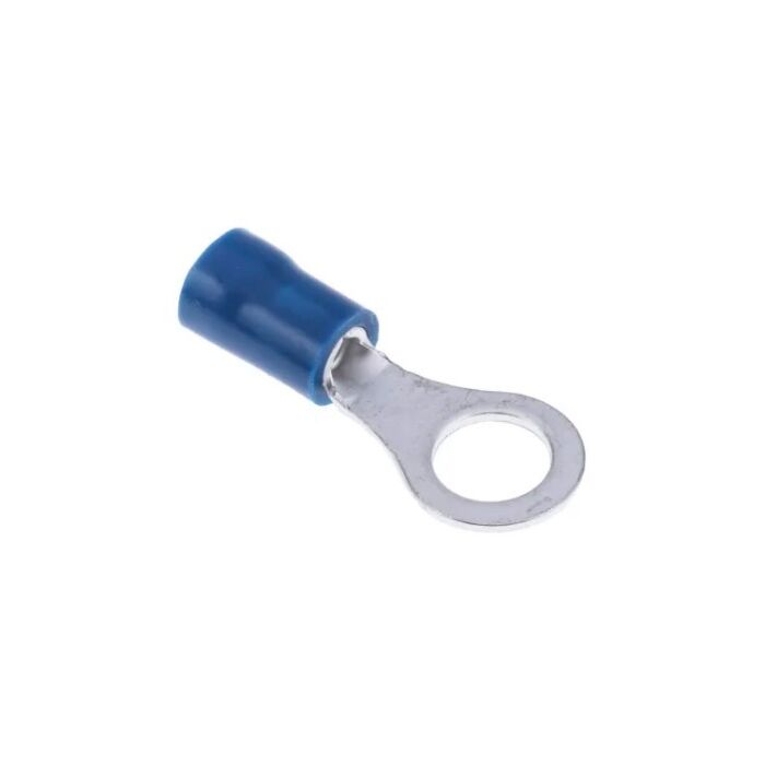 Ring terminal M6 pressing type, blue 1-2,6 mm²