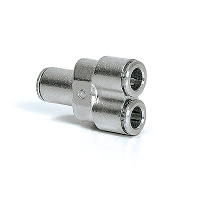 Perma Y-connector für Schlauch aØ 8 mm (Messing vernickelt) -