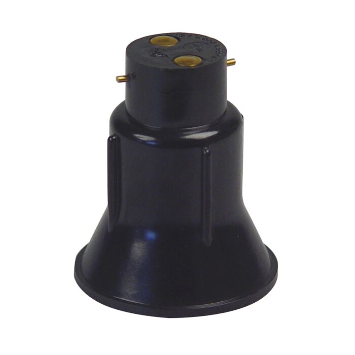 Reducing lampholder B22-E27, for lamp E27