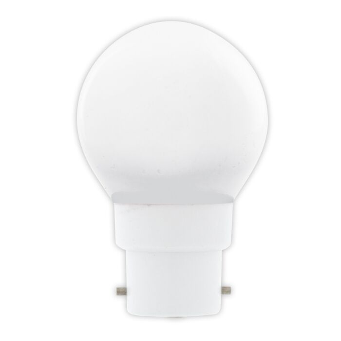 LED Ball-lamp 240V 1W 12lm B22 Daylight 6500K