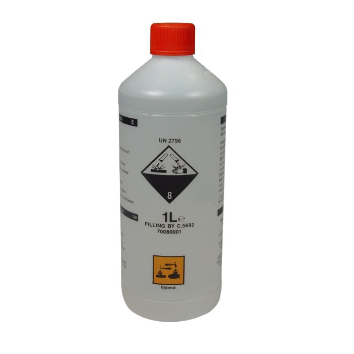 Sulphuric acid s.g.1.28,  bottle of 1 ltr.