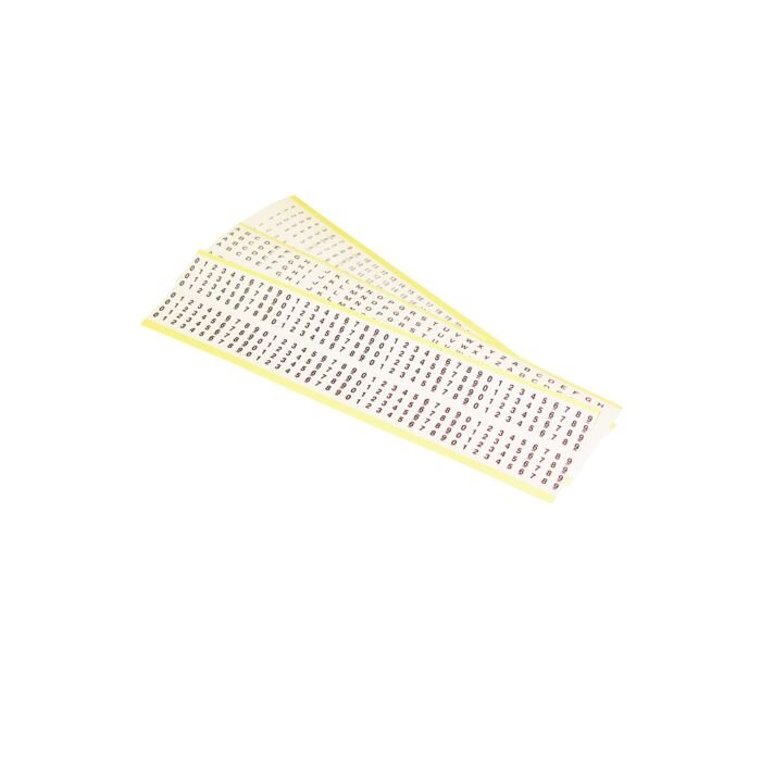 Codemarkers sheet 0-9 8-way in pvc cover