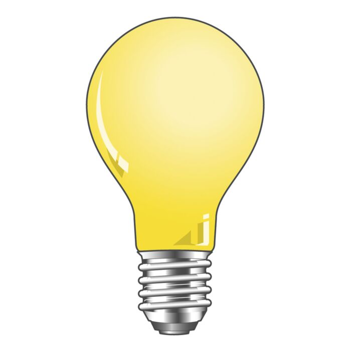Coloured GLS-lamp 240V 60W E27 Yellow