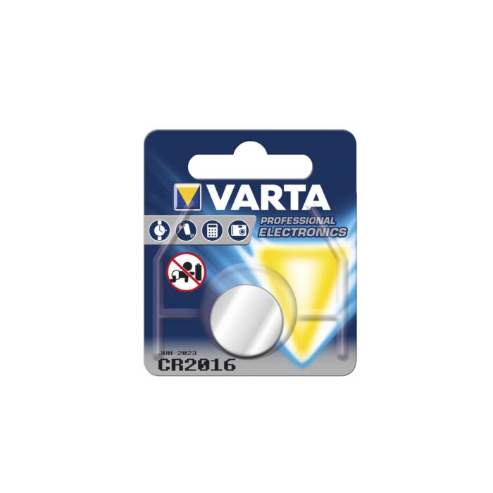 Varta Button cell Lithium CR2016 3V Ø20x1,6mm, on blister