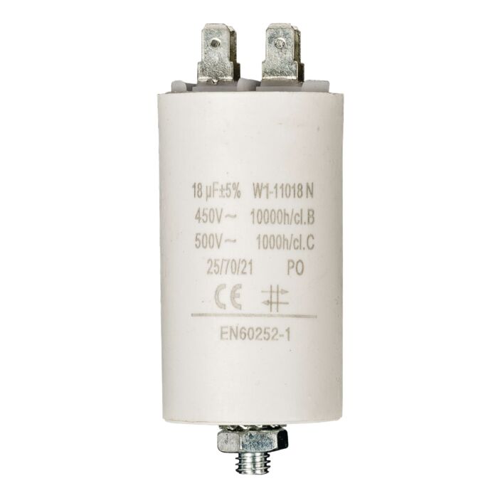 Capacitor 18 uF 450V with bolt/faston