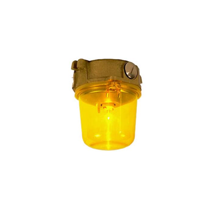 TEF 2457 Luminaire: Without Globe and regulator, G-4, 12/24V IP56, Brass