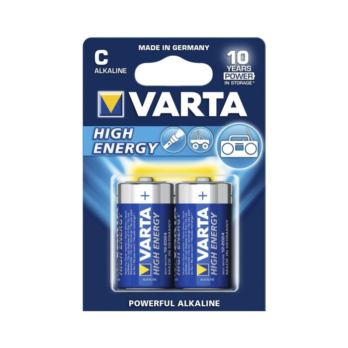 Varta High Energy Alkaline C LR14 1,5V, on blister 2pcs