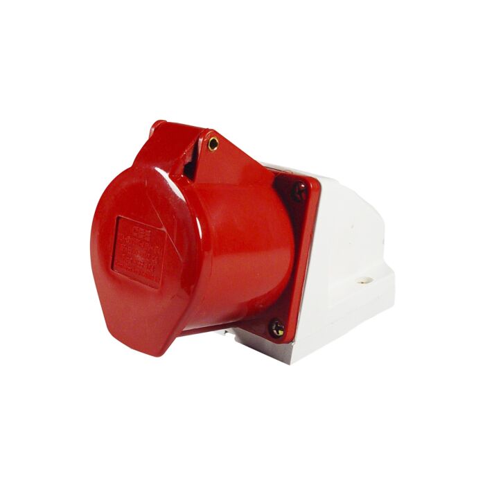 CEE Receptacle 380V 32A 2P+earth 9H, IP44