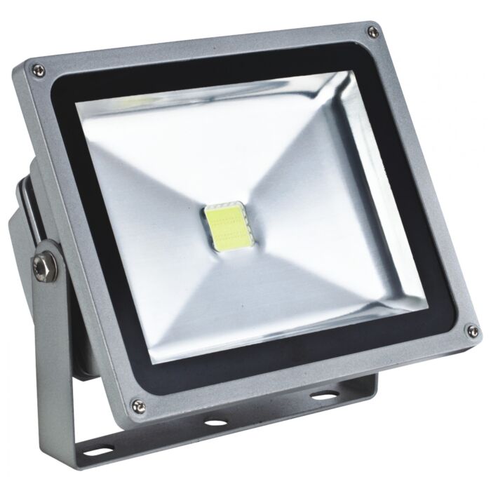 LED Floodlight 50W warm white 100-240V AC, IP65 with bracket
