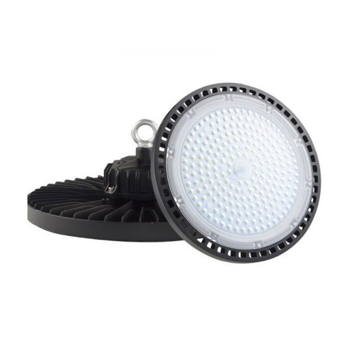 Marine LED High Bay Light 100W 10000 lumen 6500K daylight 85-265V AC IP65, dia 275mm with eye bolt mount and 1mtr. cable.