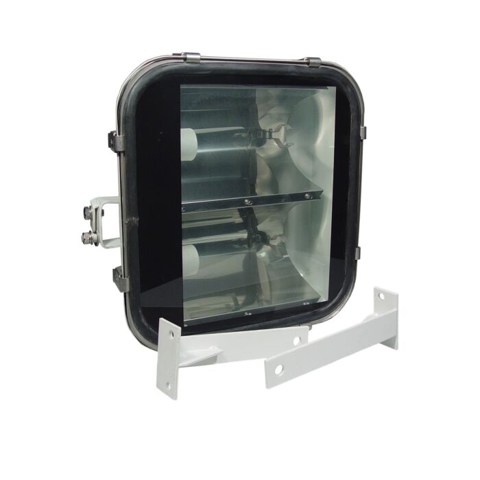 Floodlight Stainless Steel for 2x E40, HPS-T 400W or Halogen 1000W IP66 without ballast