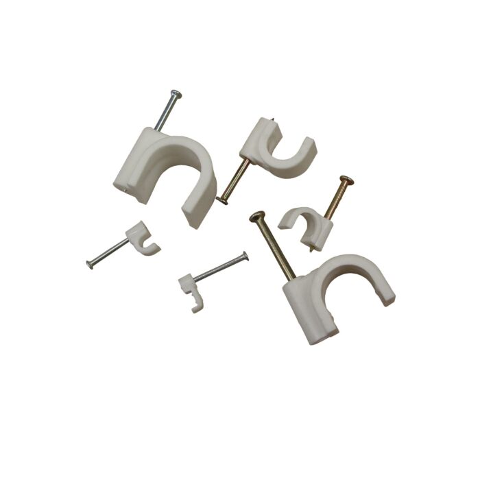 Cable-clip with nail 2,5-4mm