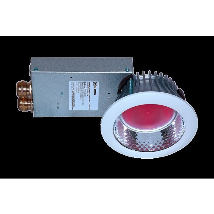 DL60N-R155 HU LED 1100 HF RED 2xM25 BR EMC SF/IP55 WH TR