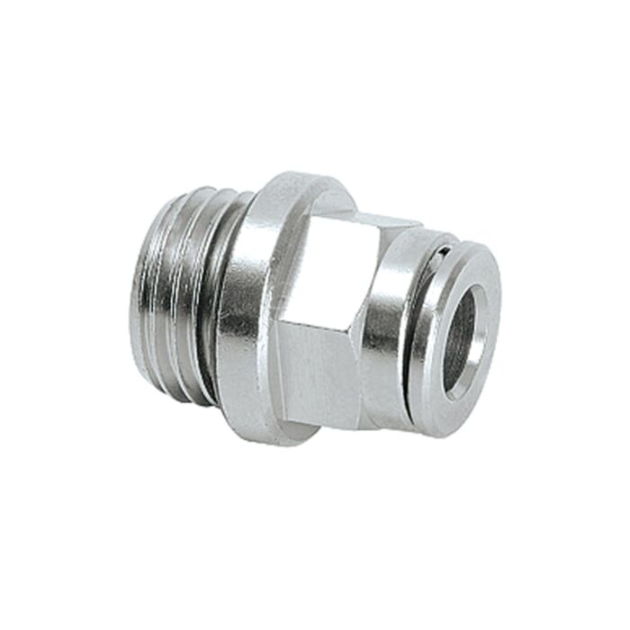 Perma Pluggable Hose Fitting G1/4a gerade, Schlauch 6 mm (Messing vern.) -