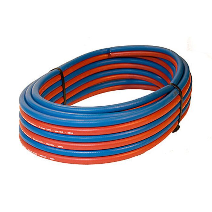 TWIN HOSE 2X6.3MM (1/4INCH) RED/BLUE,50 MTR COIL