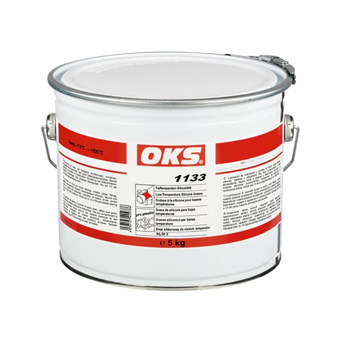 OKS Tieftemperatur-Silikonfett - No. 1133 Hobbock: 5 kg