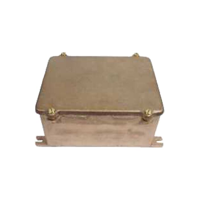 Brass junction box undrilled IP56, 208x160x97mm