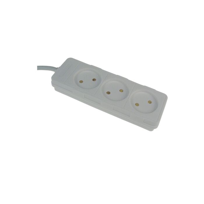 Table Receptacle 3-way with cable 1,5mtr + plug