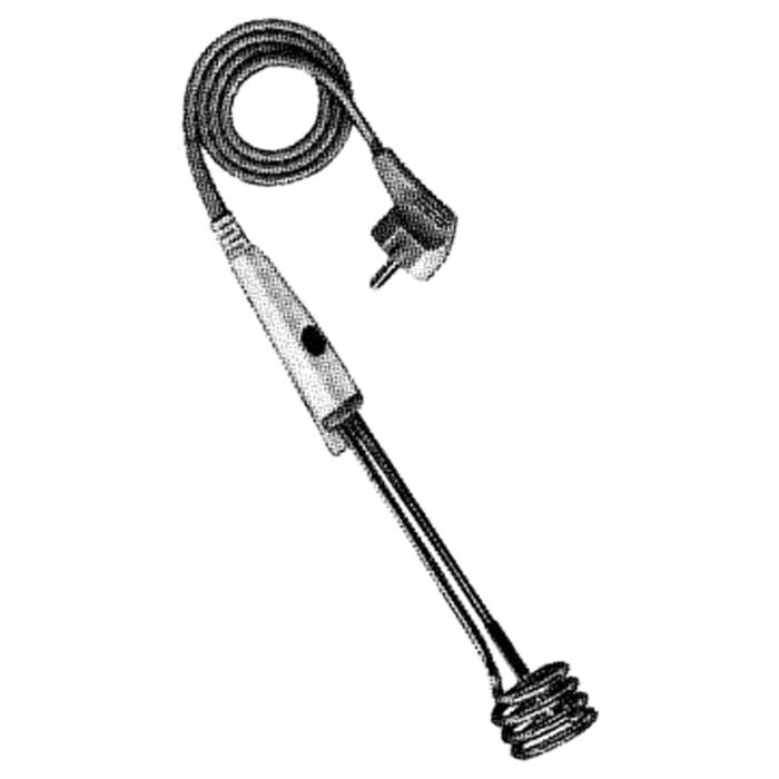 Immersion heater for bucket compl. with cord 220V 2000W