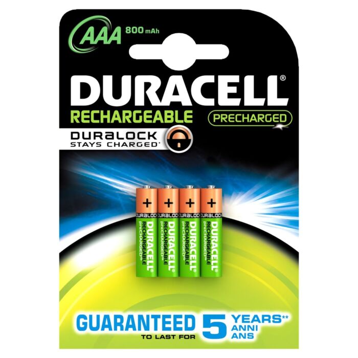 Duracell Rechargeable (Active Charge) NiMh AAA/HR03 1,2V 900 mAh, blister 4pcs
