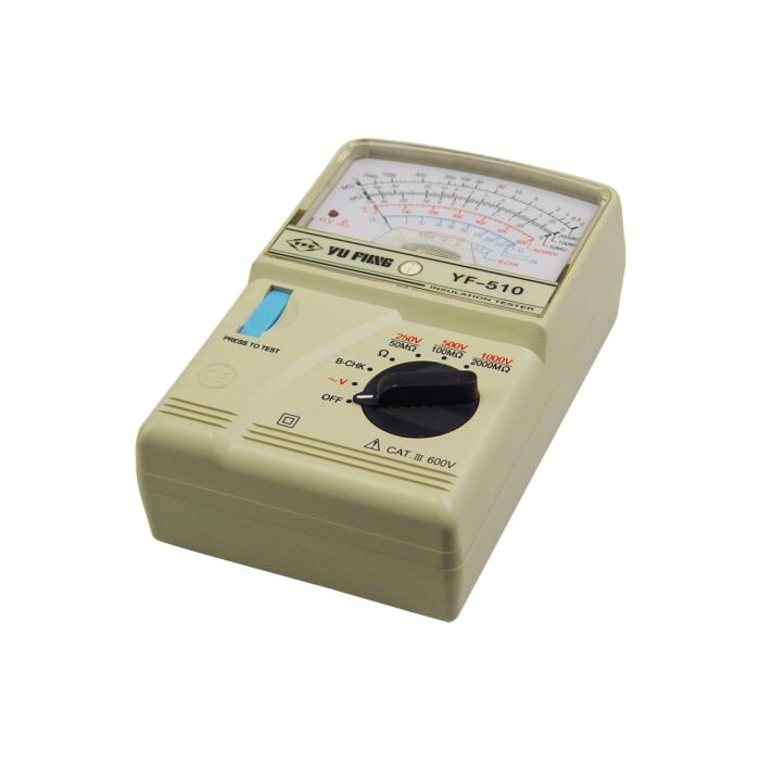 Yu Fung Analogue insulation tester with case 2000Mohm/1000V
