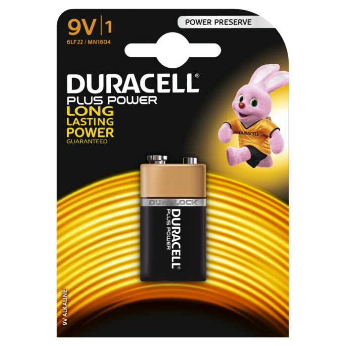 Duracell Alkaline MainLine Plus 9V, blister 1pcs