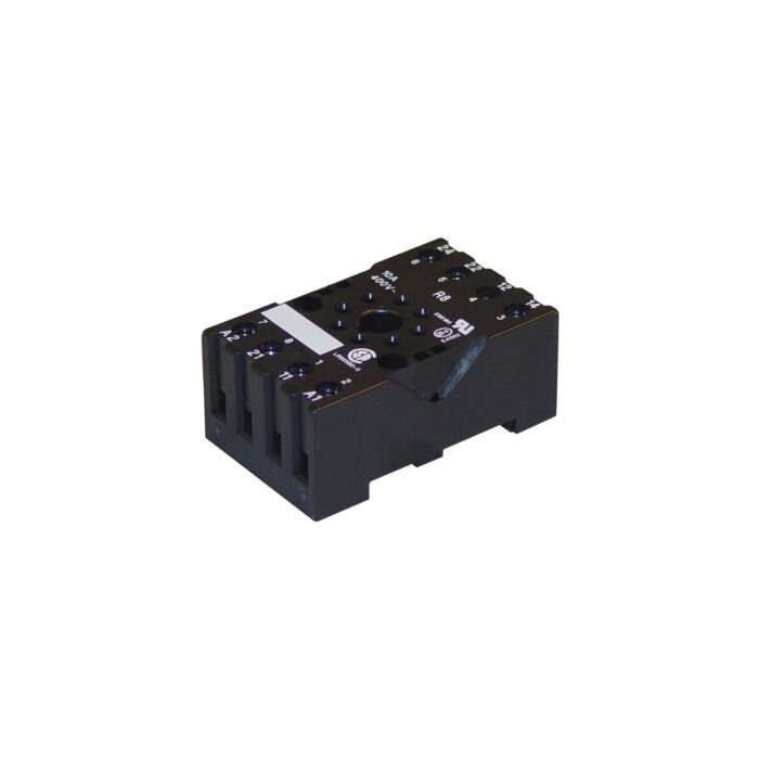 Socket for plug-in relay 8-pins 2-pole, surface mounting