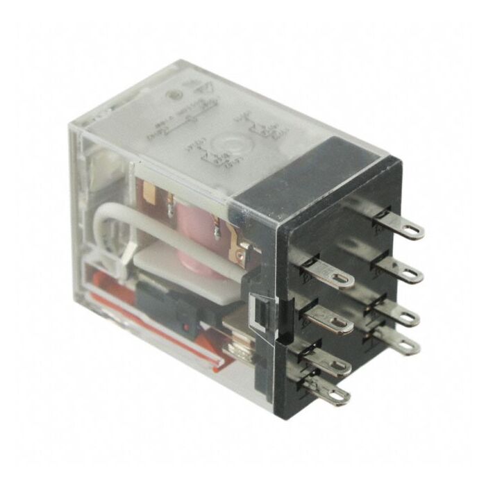 Mini Plug-in Relay 8-pins (2-pole c/over) 24V DC 10A