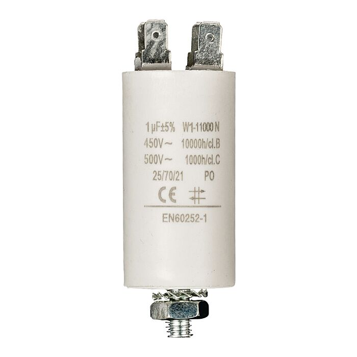 Capacitor 7 uF 450V with bolt/faston