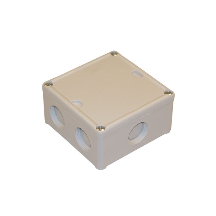Universal junction box IP54, 95x95x45 mm, entry 7xPG16