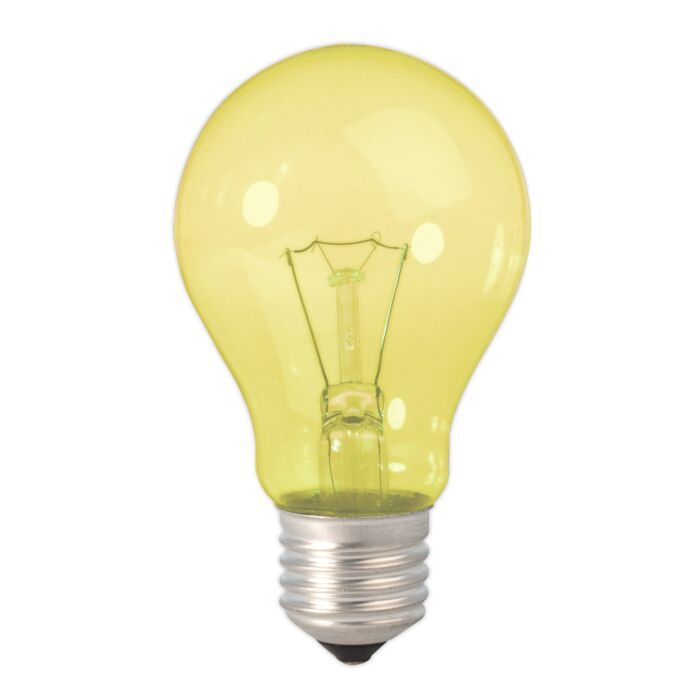 Coloured GLS-lamp 240V 25W E27 Yellow