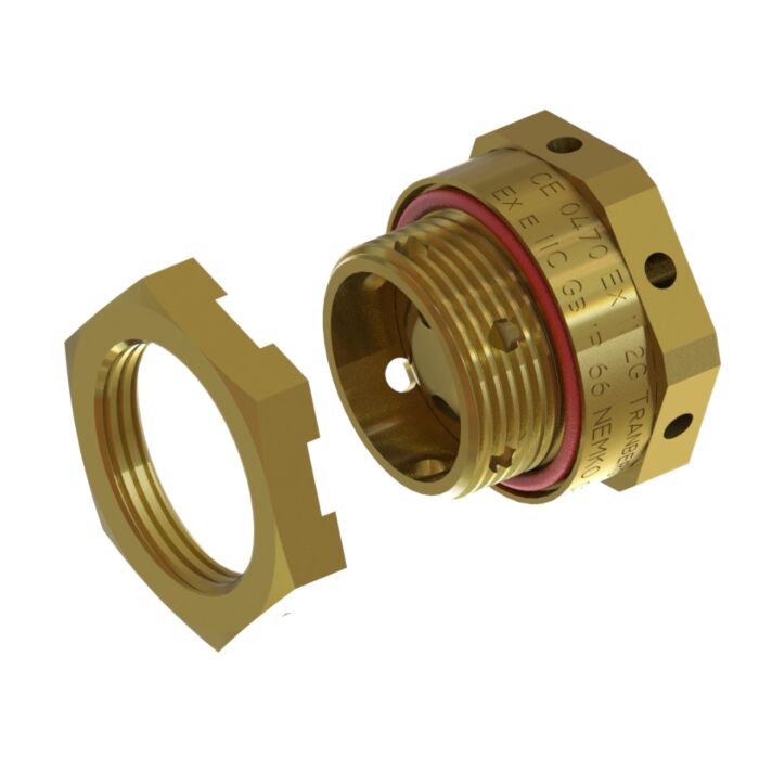 Lock nut f/Drain Plug M25, Brass