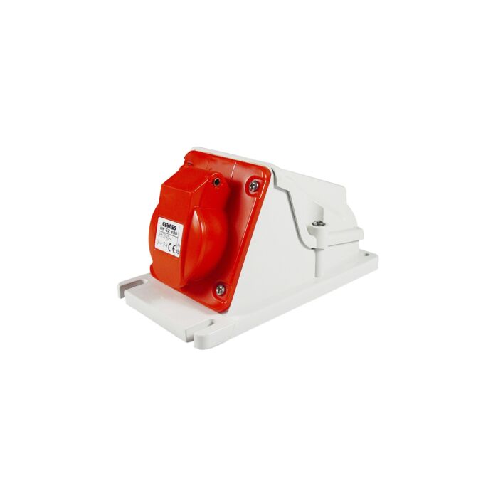 CEE Receptacle 380V 16A 2P+earth 9H, IP44