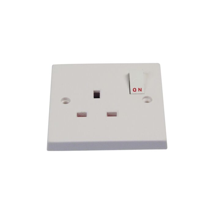 British Receptacle with Switch 3-pole 13A, flush mntg