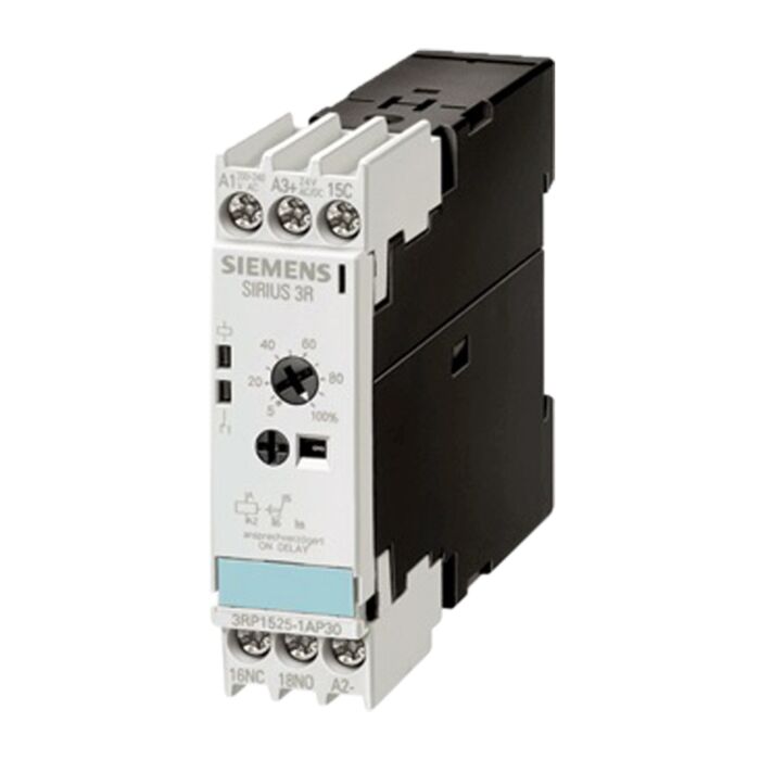 Siemens time relay 3RP1525-1BQ30 0,05s-100h 24V AC/DC 100-127V AC 50-60Hz