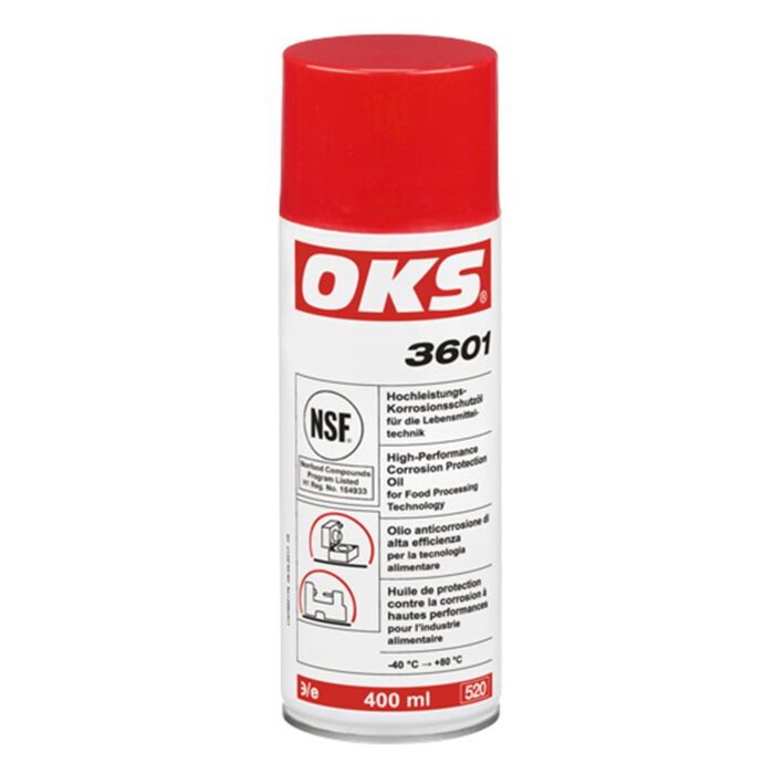 OKS Haftöl und Hochleistungs-Korrosionsschutzöl für die Lebensmitteltechnik - No. 3601 Spray: 400 ml